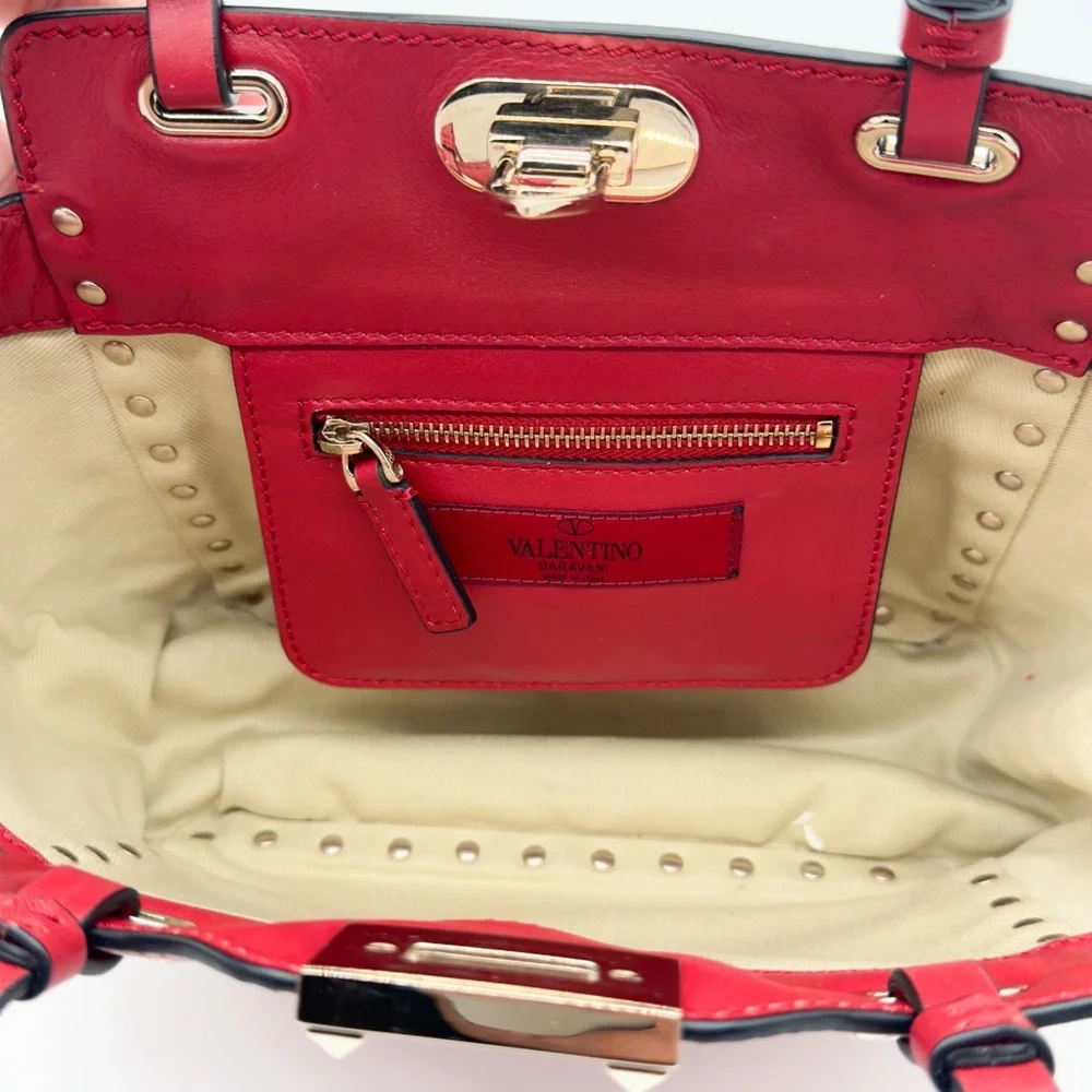 Valentino Rockstud Leather Shoulder Bag - Picture 7 of 17